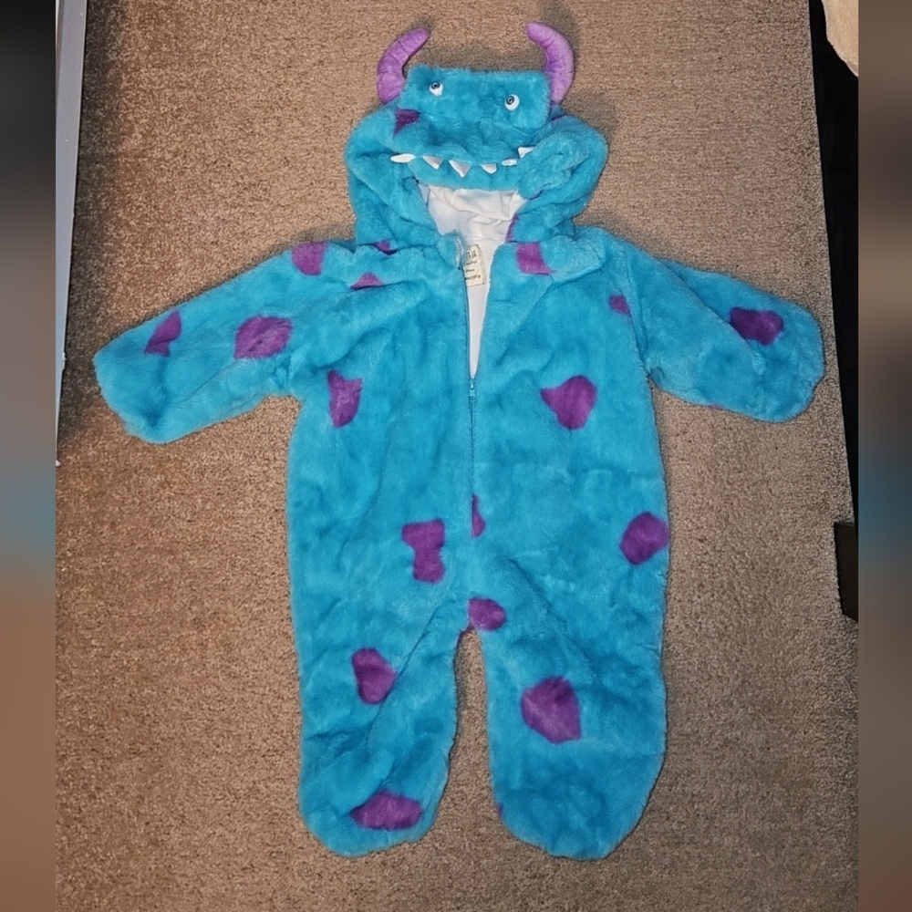 Sully Monsters Inc Blue and Purple Costume/Pajamas.